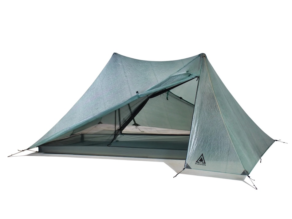 a tent with a tarp attached to it